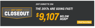 Illustration for article titled You Can Get Some Crazy Discounts On Brand New 2017 Corvettes